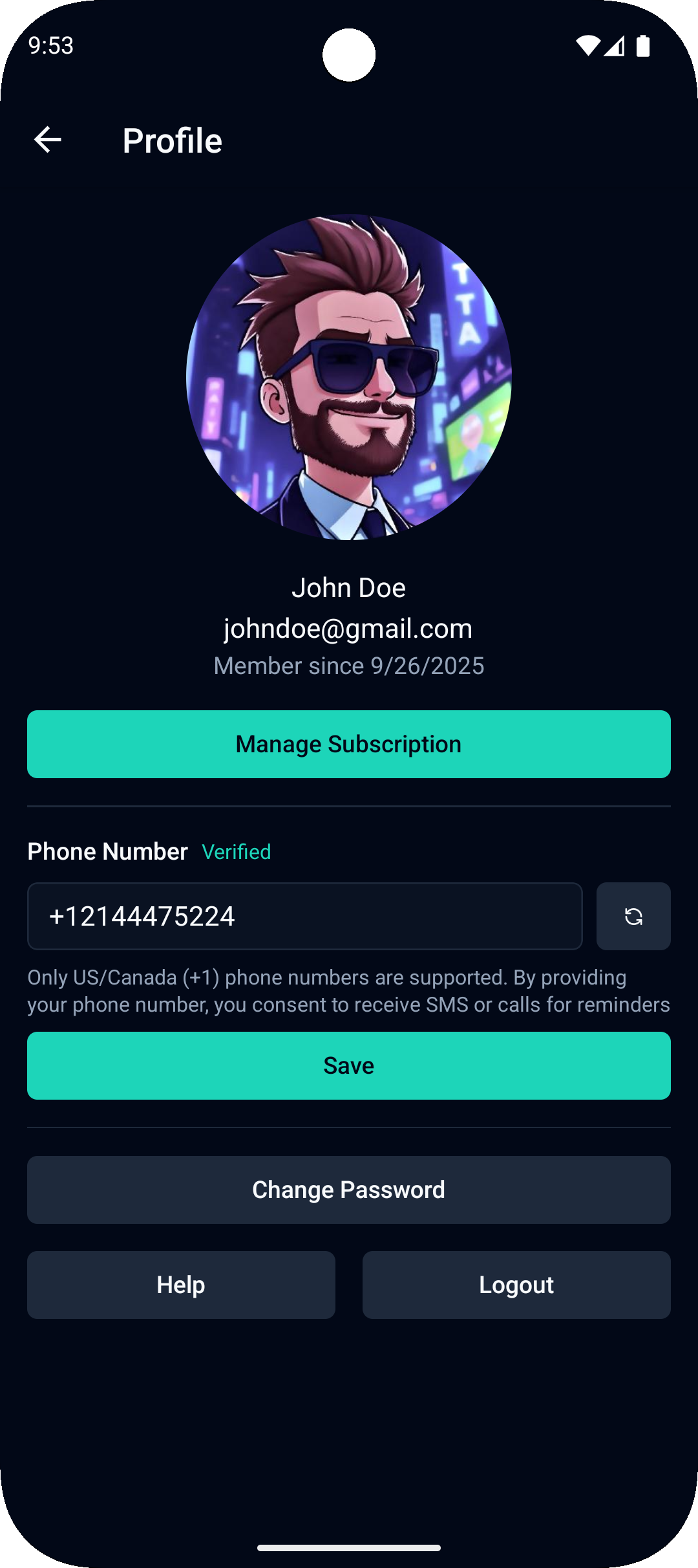 Profile Screen
